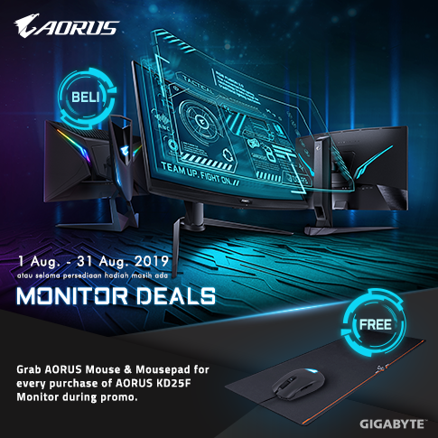 Outshine Your Gaming Life with AORUS KD25F Monitor!