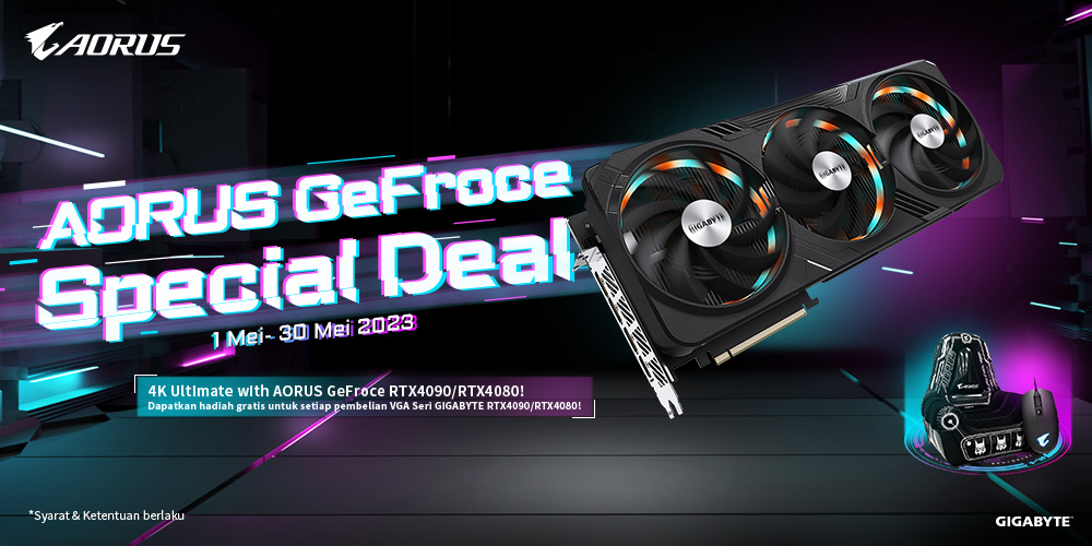 [Indonesia]AORUS GeForce Speical Deal - 4K Ultimate dengan Aorus GeForce RTX4090/RTX4080!!